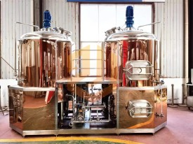 中（zhōng）釀鍍銅精釀（niàng）啤酒設（shè）備